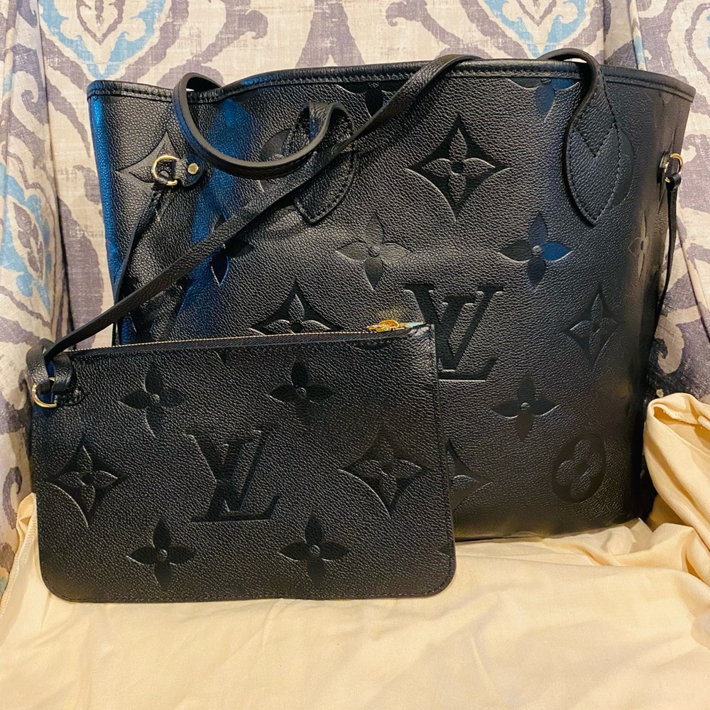 LV Neverfull Empriente with pouch 🌸